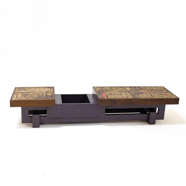 Coffee table with stone mosaic, probably Italy, mid-20th century - Ehrl Fine Art & Antiques