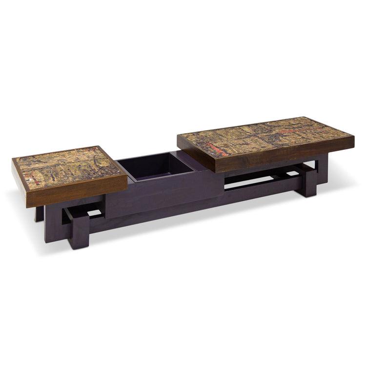 Coffee table with stone mosaic, probably Italy, mid-20th century - Ehrl Fine Art & Antiques