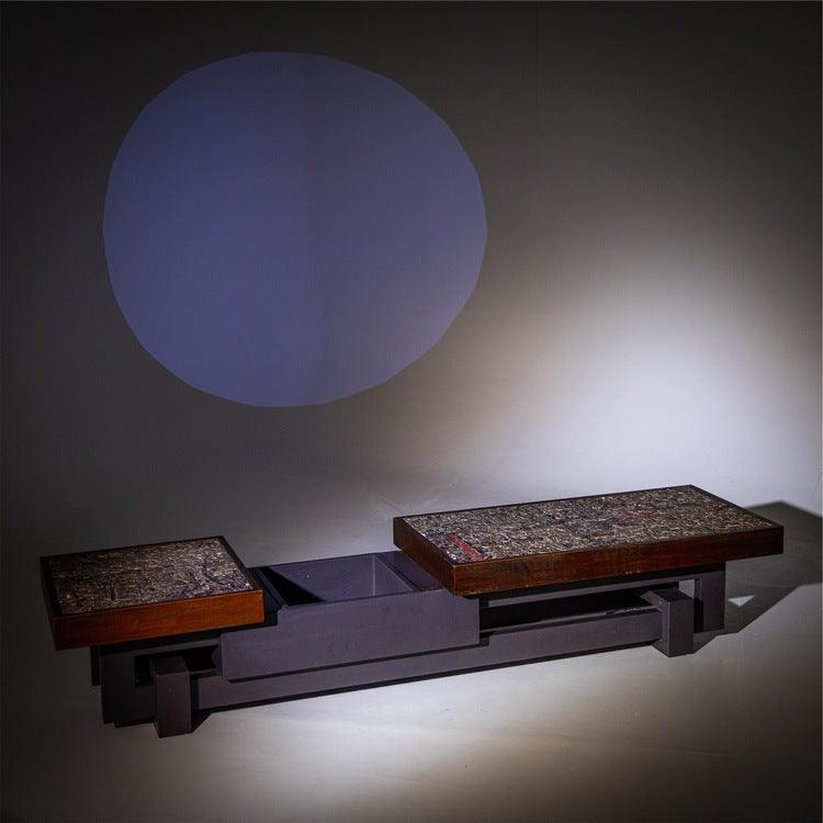 Coffee table with stone mosaic, probably Italy, mid-20th century - Ehrl Fine Art & Antiques