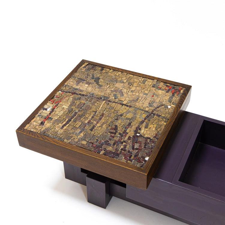 Coffee table with stone mosaic, probably Italy, mid-20th century - Ehrl Fine Art & Antiques