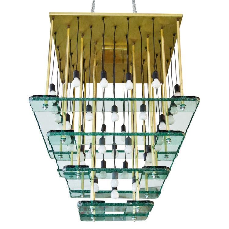 Large Chandelier, attr. to Acerbis 1970s/80s - Ehrl Fine Art & Antiques