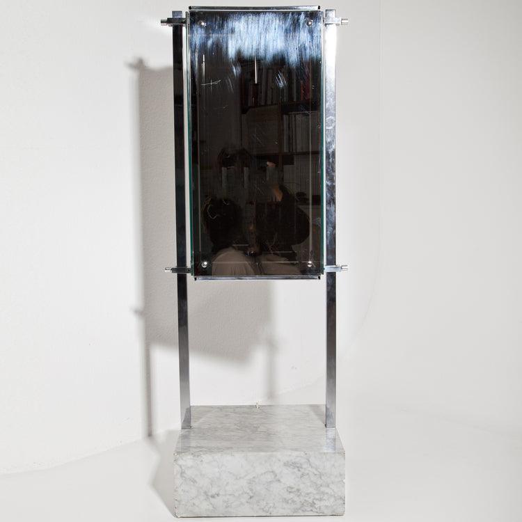 Mirrored Floor Lamp attr. to Ignazio Gardella for Azucena, 1960s - Ehrl Fine Art & Antiques