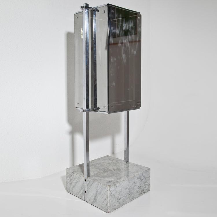 Mirrored Floor Lamp attr. to Ignazio Gardella for Azucena, 1960s - Ehrl Fine Art & Antiques