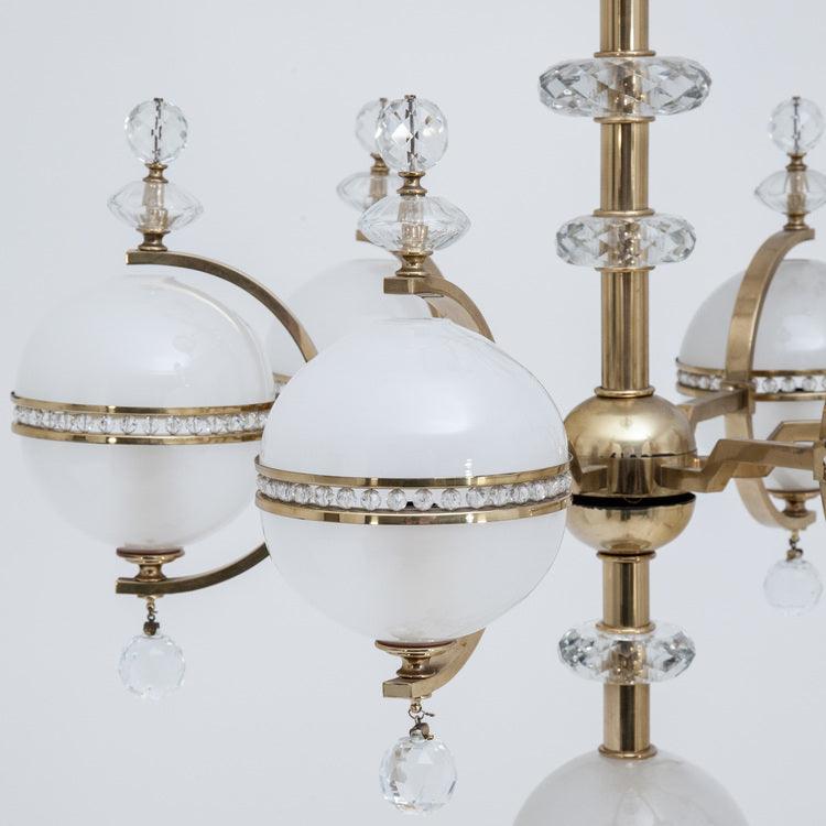 Large Lobmeyr Chandelier, Vienna Mid-20th Century - Ehrl Fine Art & Antiques