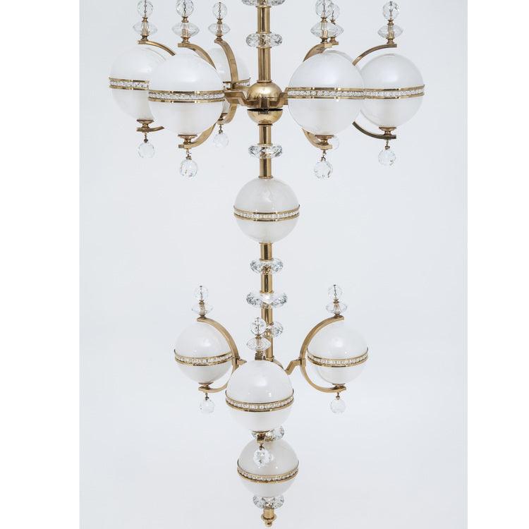 Large Lobmeyr Chandelier, Vienna Mid-20th Century - Ehrl Fine Art & Antiques