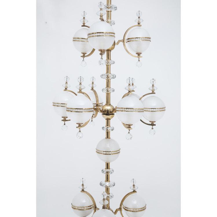 Large Lobmeyr Chandelier, Vienna Mid-20th Century - Ehrl Fine Art & Antiques
