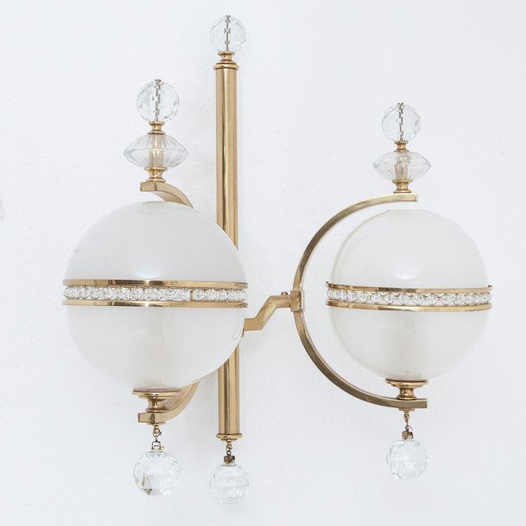 Lobmeyr Wall Sconces, Vienna Mid-20th Century - Ehrl Fine Art & Antiques
