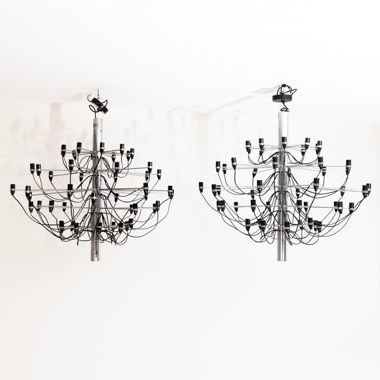Gino Sarfatti '2097' Chandeliers for Arteluce Milano, 1960s - Ehrl Fine Art & Antiques