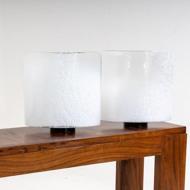 Murano Wall Lamps by Leucos, Italy 1970s - Ehrl Fine Art & Antiques