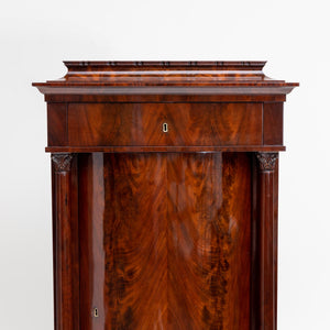 Biedermeier Pillar Cabinet, 1st Half 19th Century