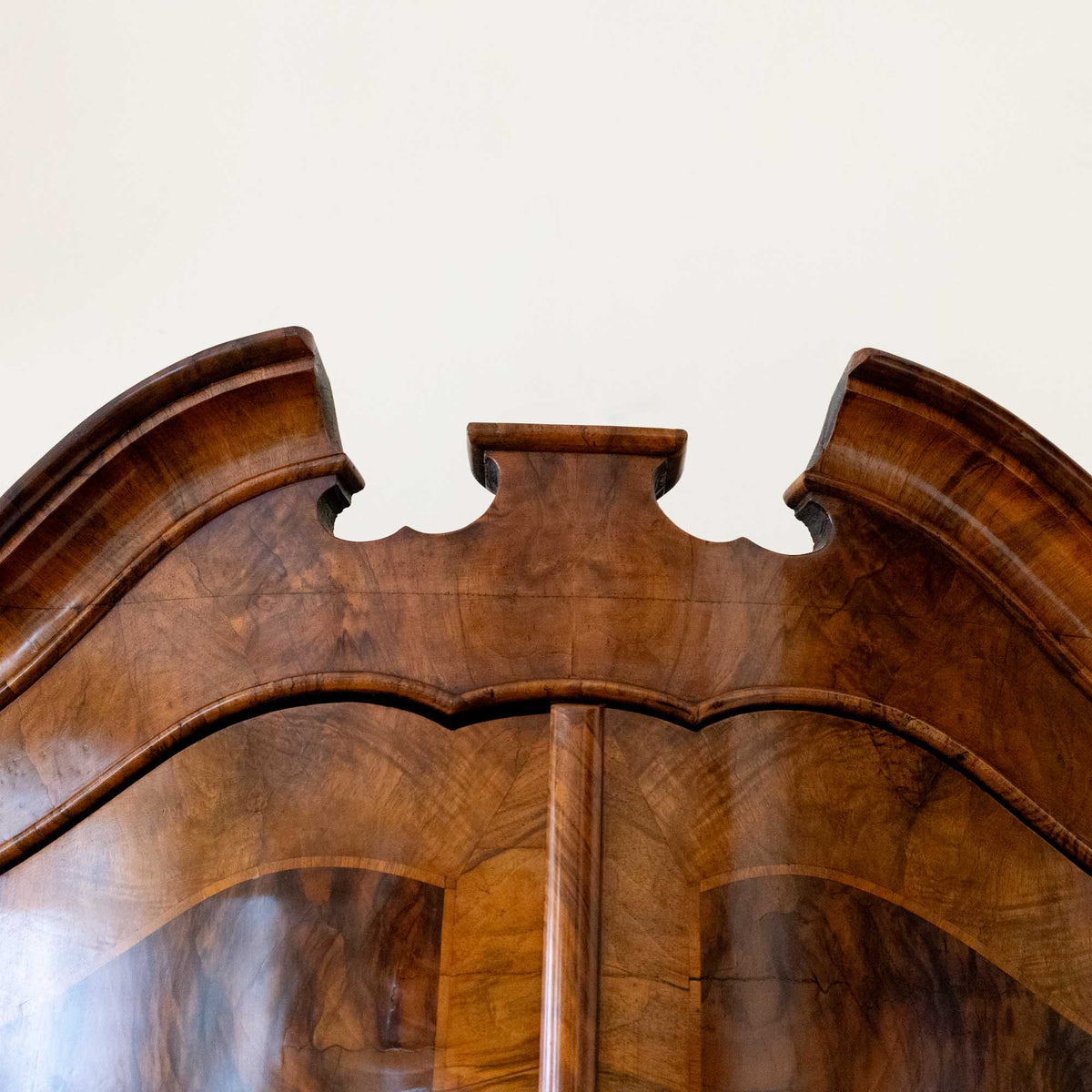 Tall Baroque Cabinet in Walnut, Mid-18th Century