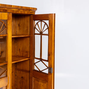 Biedermeier Walnut Bookcase, circa 1830
