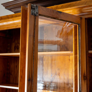 Large Library Bookcase in Birch, Northern Europe, early 19th Century