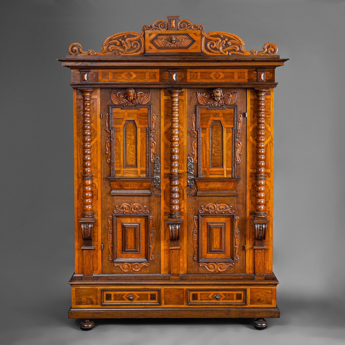 Frühbarocker Schrank, 18. / 19. Jahrhundert