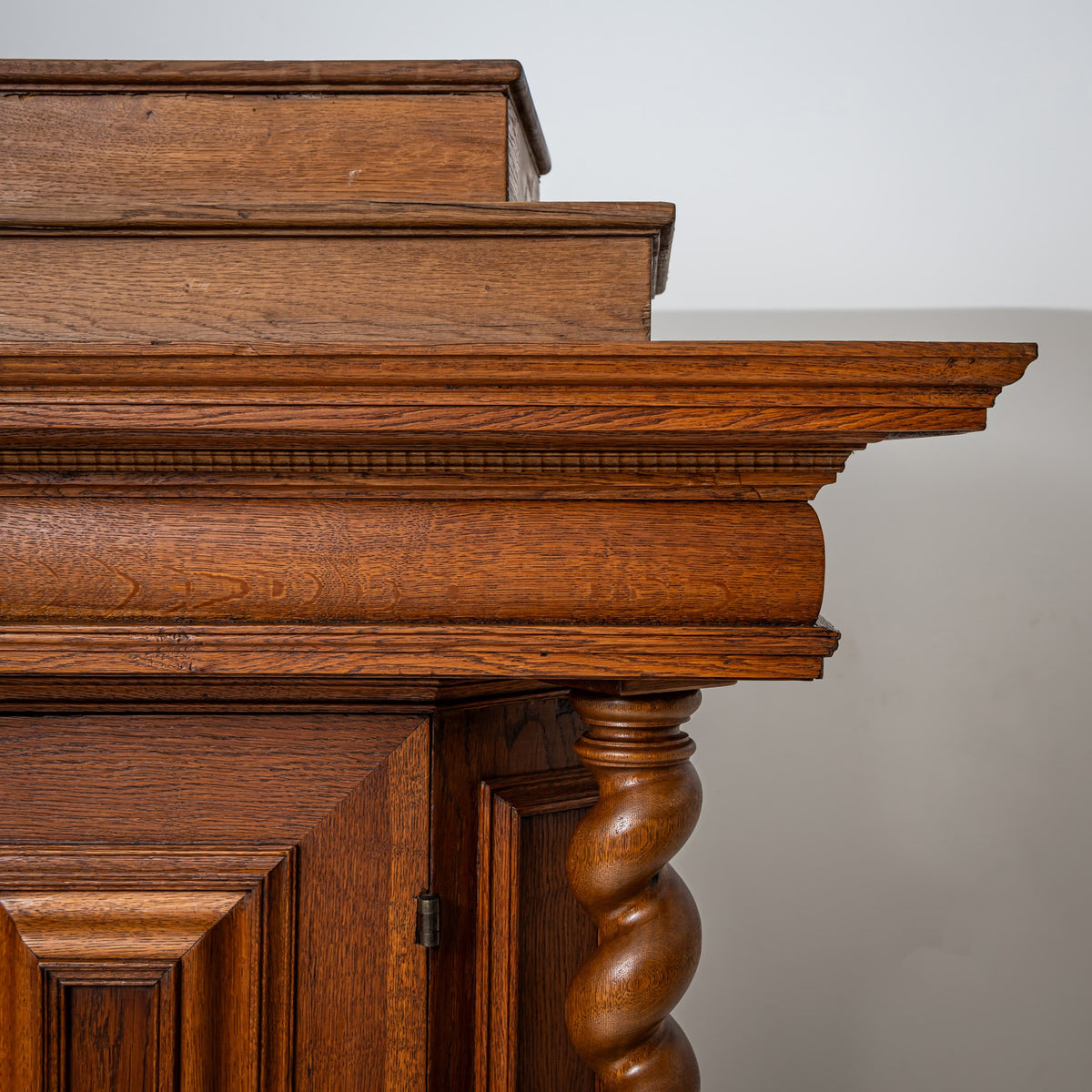 Baroque Cabinet with Turned Columns, 18th Century