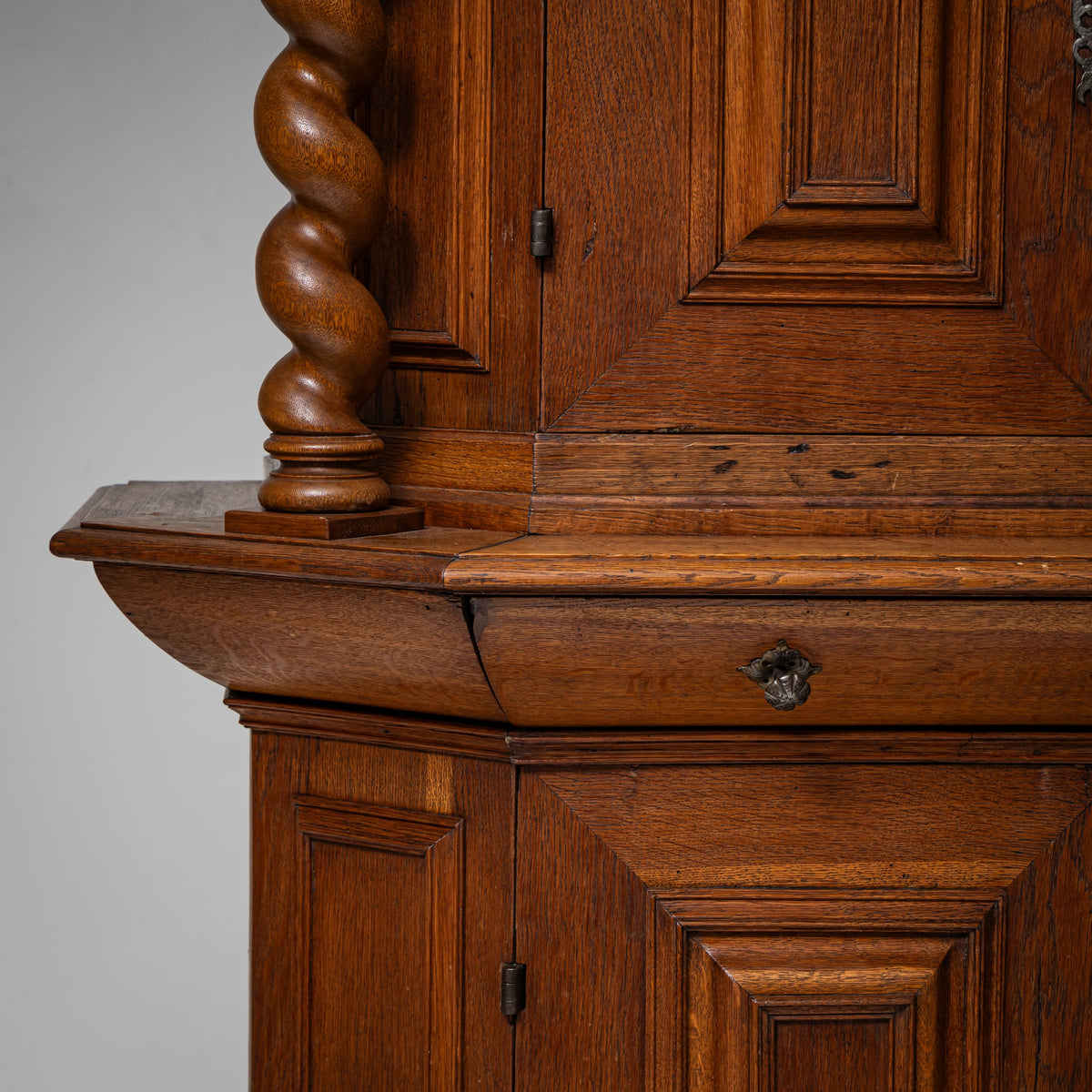 Baroque Cabinet with Turned Columns, 18th Century