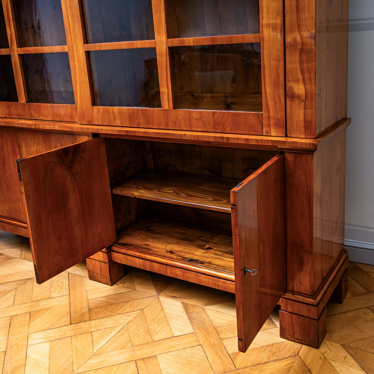 Biedermeier Cherrywood Bookcase, Germany, circa 1820