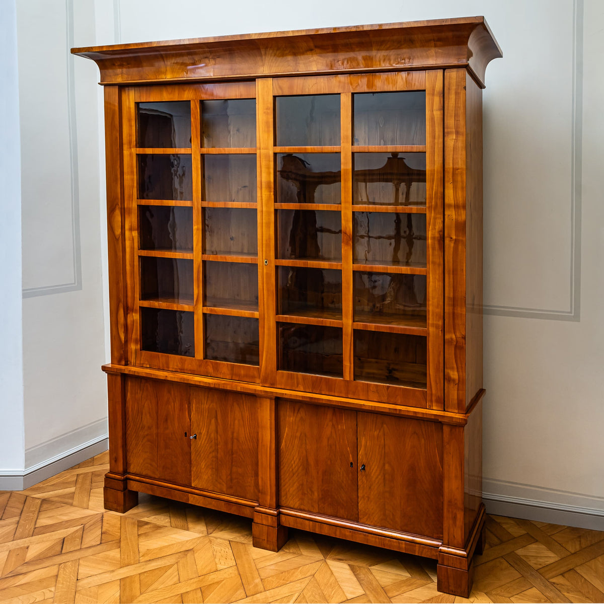 Biedermeier Cherrywood Bookcase, Germany, circa 1820