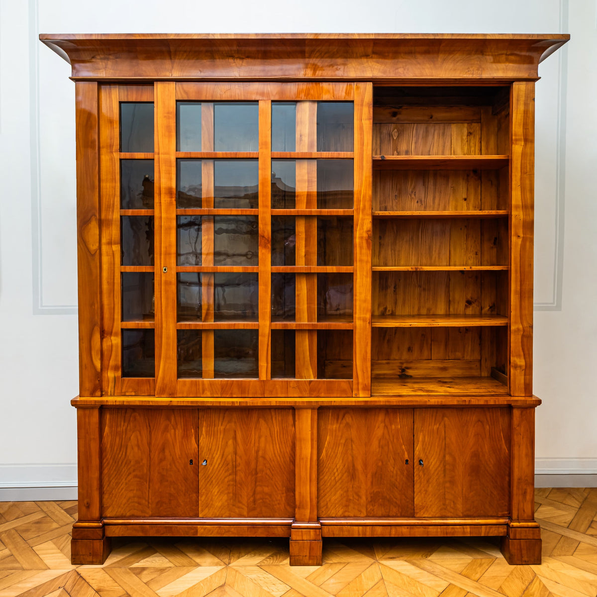 Biedermeier Cherrywood Bookcase, Germany, circa 1820