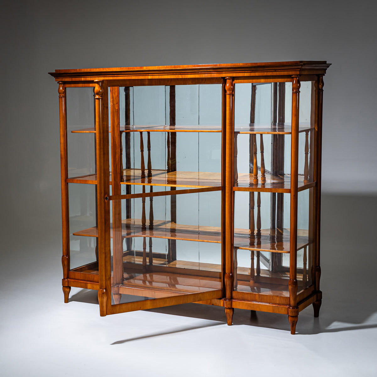 Biedermeier Display Cabinet, probably Austro-Hungarian Empire, circa 1830