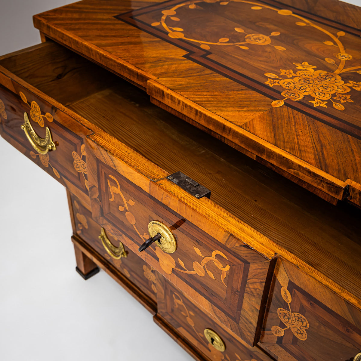 Louis Seize Marquetry Chest of Drawers, Late 18th Century