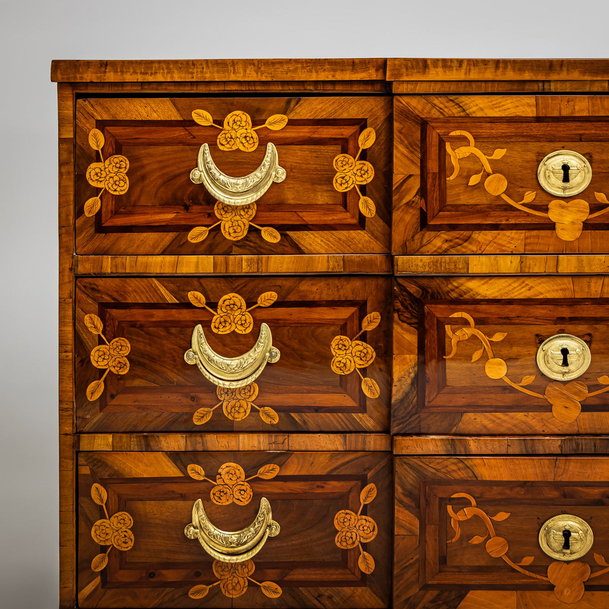 Louis Seize Marquetry Chest of Drawers, Late 18th Century