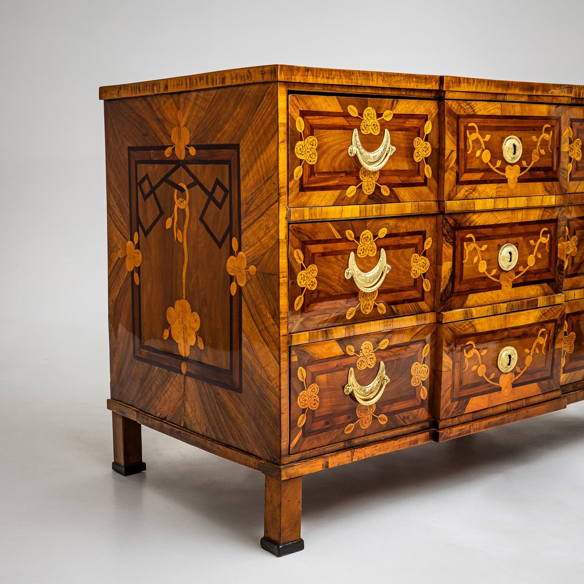 Louis Seize Marquetry Chest of Drawers, Late 18th Century