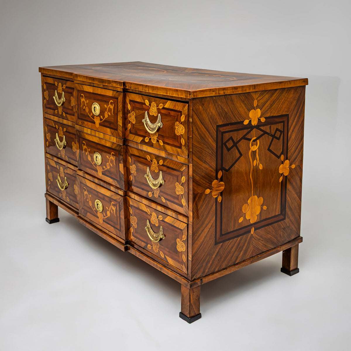 Louis Seize Marquetry Chest of Drawers, Late 18th Century