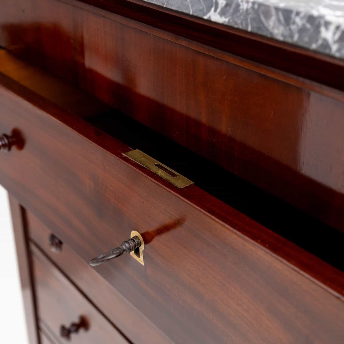 Biedermeier Semainiere with Marble Top, early 19th Century