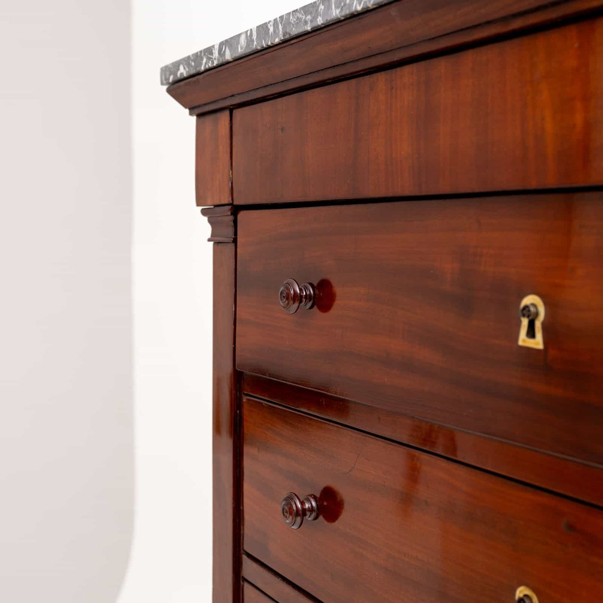 Biedermeier Semainiere with Marble Top, early 19th Century