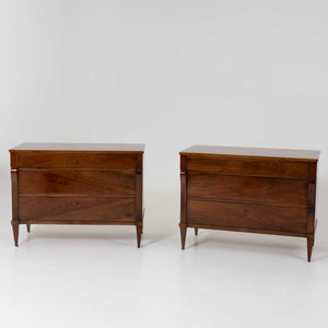 Pair of large Biedermeier Chests of Drawers, Italy 19th Century