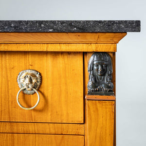 Empire Chest of Drawers with Granite Top, France, early 19th Century