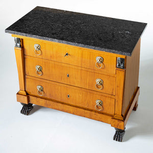 Empire Chest of Drawers with Granite Top, France, early 19th Century