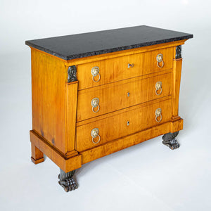 Empire Chest of Drawers with Granite Top, France, early 19th Century