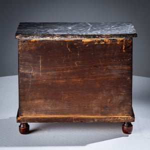 Miniature Chest of Drawers with Marble Top, early 19th Century