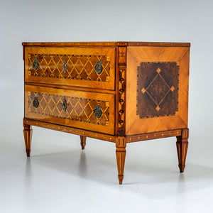 Marquetry Chest of Drawers, Austria, late 18th Century