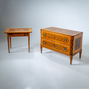 Marquetry Chest of Drawers, Austria, late 18th Century