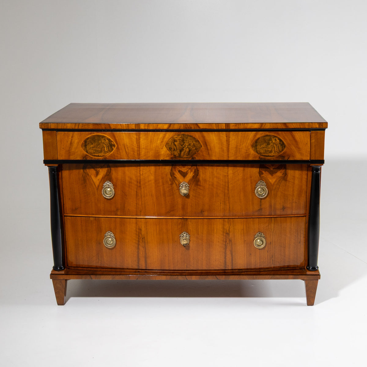 Kommode mit Umdruckdekor, süddeutsch, um 1820