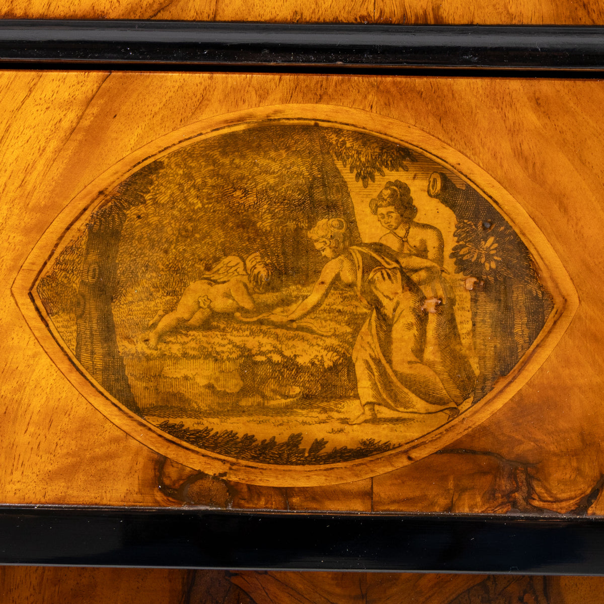 Kommode mit Umdruckdekor, süddeutsch, um 1820