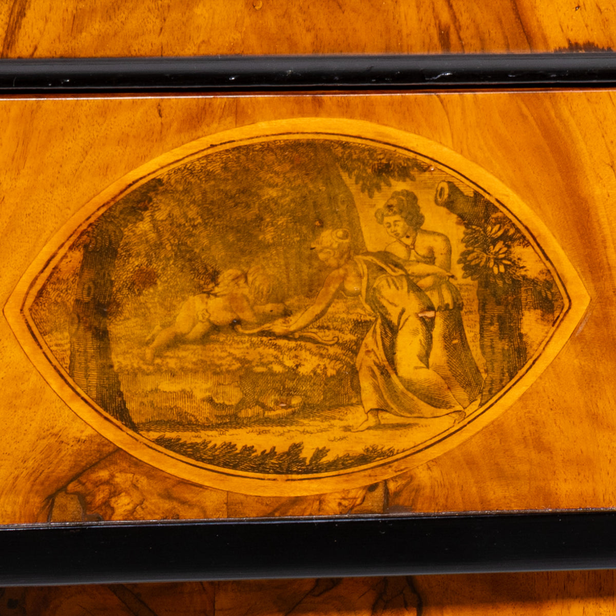 Kommode mit Umdruckdekor, süddeutsch, um 1820