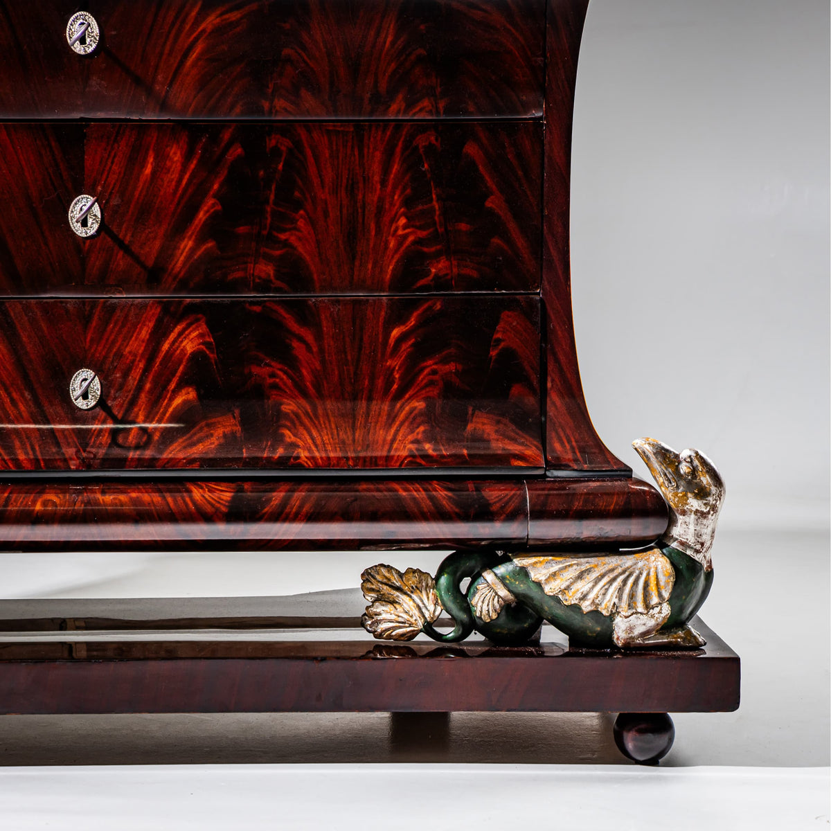 Empire Chest of Drawers in Mahogany, Spain, Early 19th Century