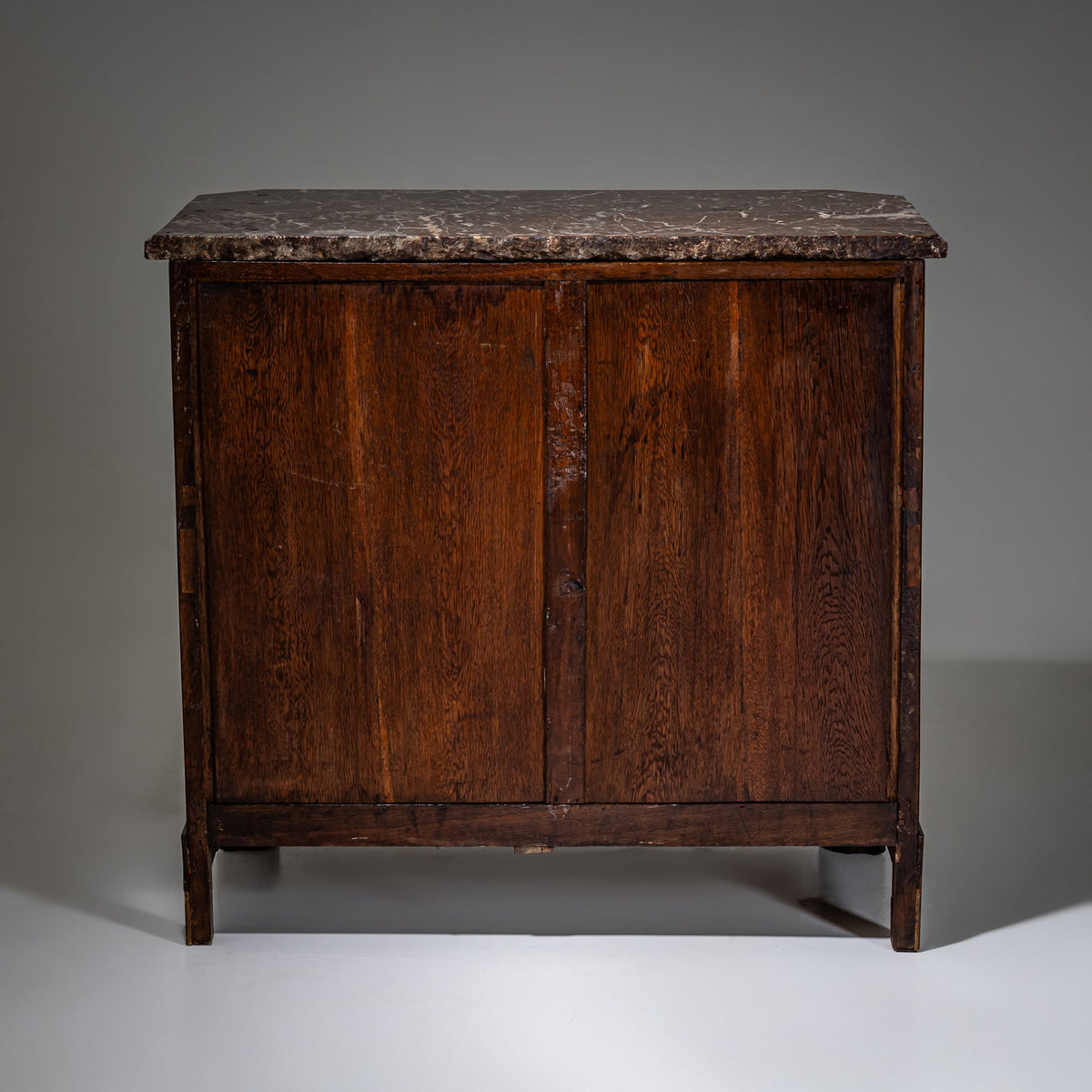 Faux Commode Side Cabinet with Marble Top, 19th Century