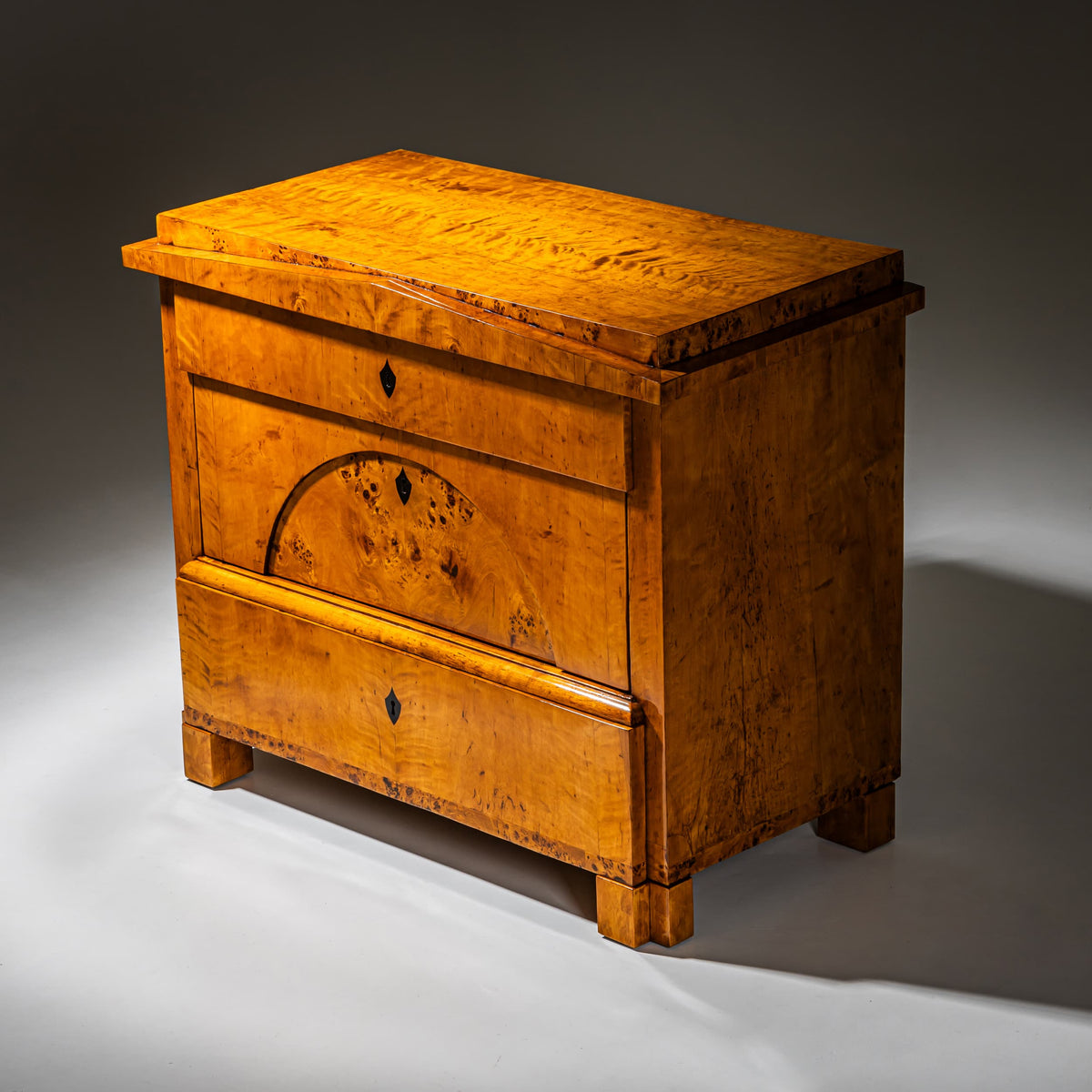Biedermeier Chest of Drawers in Birch, Northern Germany, circa 1820