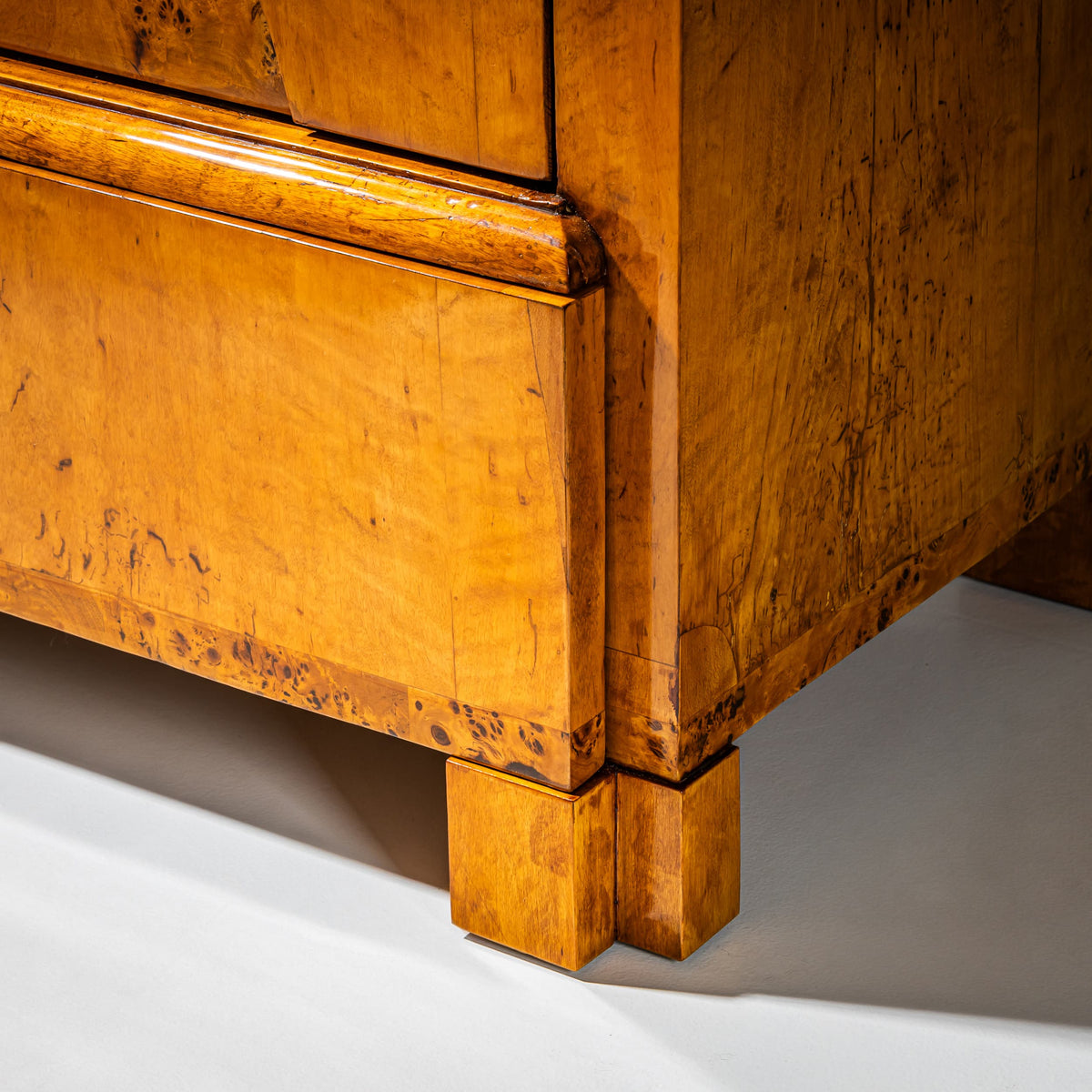 Biedermeier Chest of Drawers in Birch, Northern Germany, circa 1820