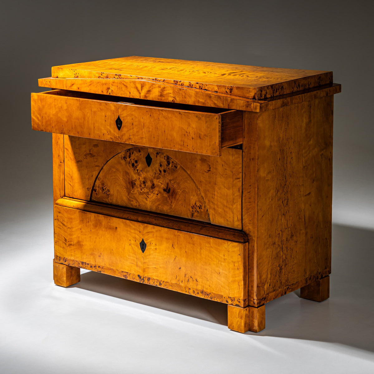 Biedermeier Chest of Drawers in Birch, Northern Germany, circa 1820