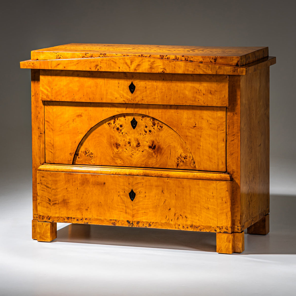 Biedermeier Chest of Drawers in Birch, Northern Germany, circa 1820