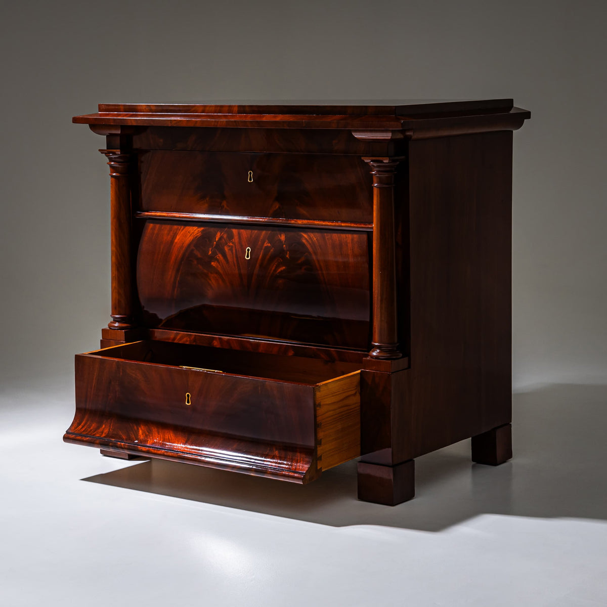 Biedermeier Mahogany Chest of Drawers, Northern Germany, circa 1820