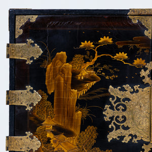 Japanisches Schwarzlack-Kabinett, Ende 17. Jahrhundert