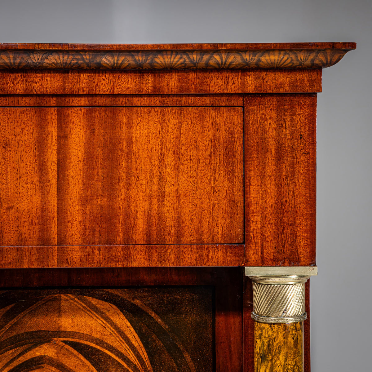 Biedermeier-Sekretär mit Umdrucktechnik, Johann Georg Hiltl (1771–1845), München, um 1825