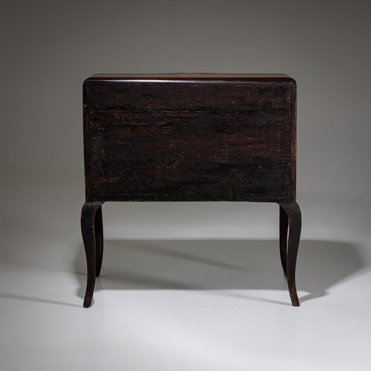 Baroque Fall-Front Secretary with Marquetry Surface, 18th Century